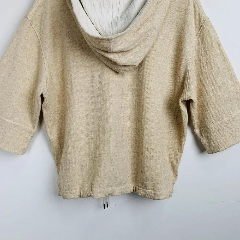 NWT Theory Drawstring Hooded Sweatshirt Size L - Picture 7 of 13